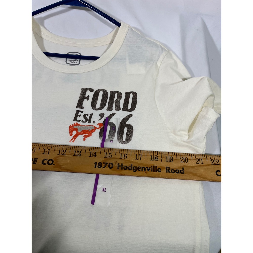 Ford Bronco Built For The Wild West Graphic Tee Unisex Cream XL Vintage Style - Picture 4 of 5